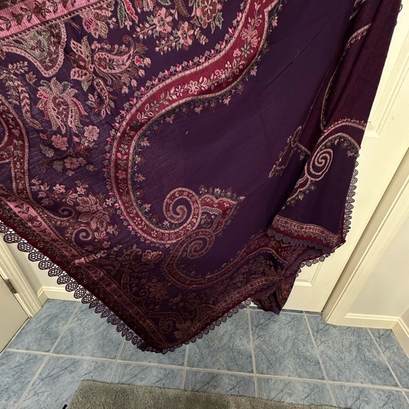 Maria. B. Embroidered Purple and Pink Salwaar Kameez in size 24” - Picture 12 of 15